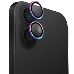 Uniq Optix Aluminum Camera Lens Protector with Applicator for iPhone 16 / iPhone 16 Plus - Iridescenteng