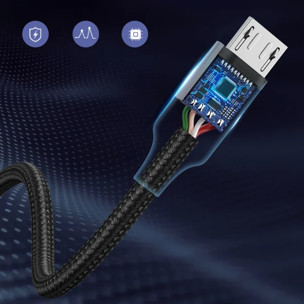 Ugreen US290 60148 USB-A / micro USB 2.4A cable 2m - grayeng