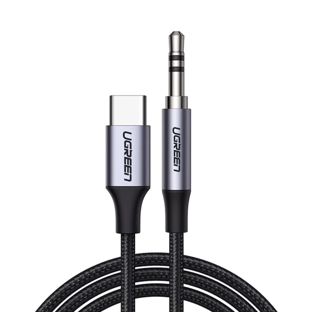 Ugreen cable USB C - mini jack 3.5mm 1m gray (AV143)eng