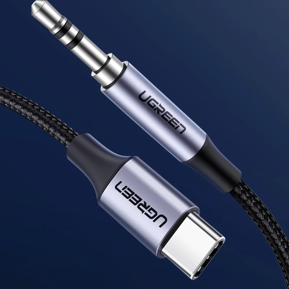Ugreen cable USB C - mini jack 3.5mm 1m gray (AV143)eng