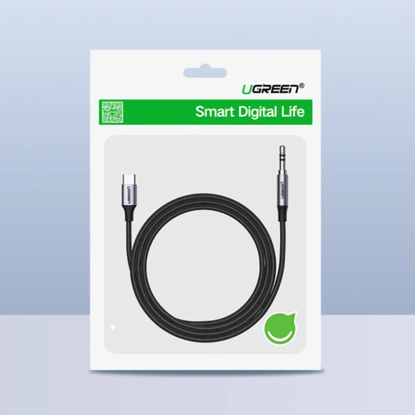 Ugreen cable USB C - mini jack 3.5mm 1m gray (AV143)eng