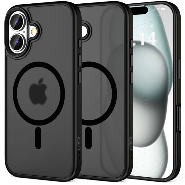 Tech-Protect MagMat MagSafe iPhone 16 Plus Case - Blackeng