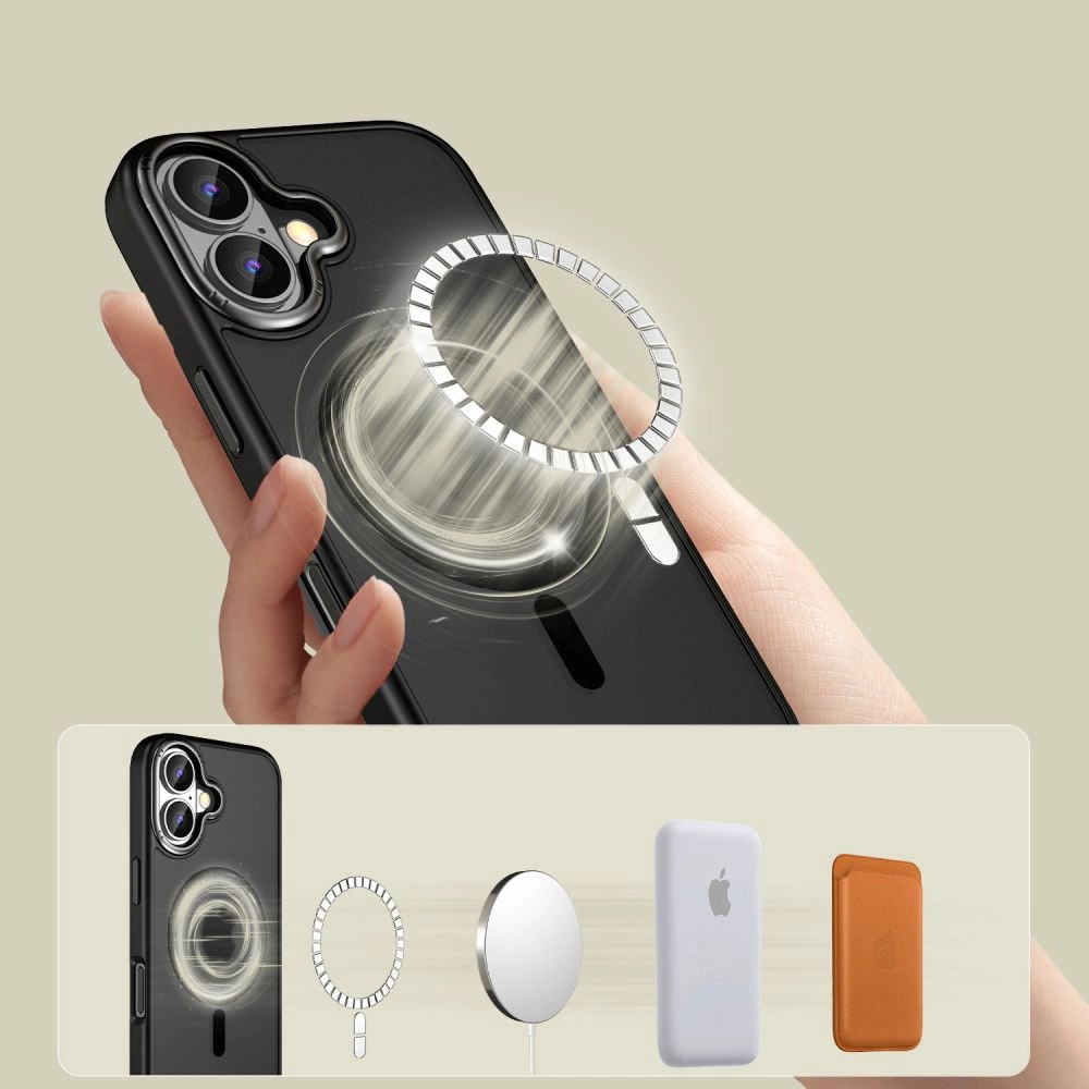 Tech-Protect MagEdge MagSafe iPhone 16 Case - Semi-Transparenteng