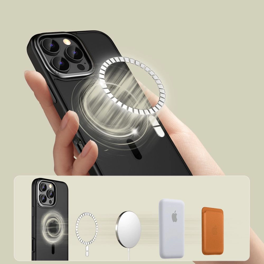 Tech-Protect MagEdge MagSafe iPhone 16 Pro Case - Semi-Transparenteng