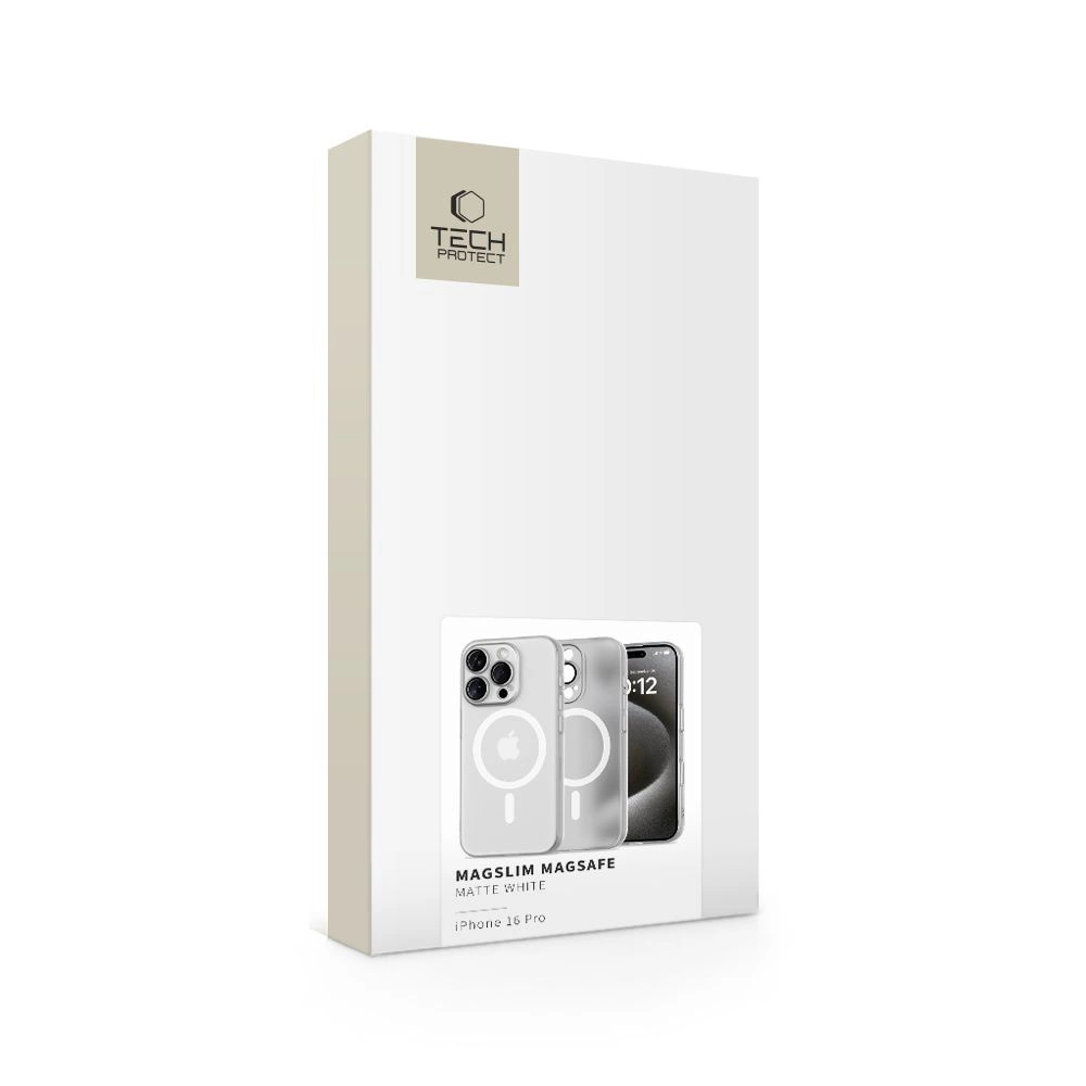 Tech-Protect MagSlim MagSafe Case for iPhone 16 Pro - Whiteeng