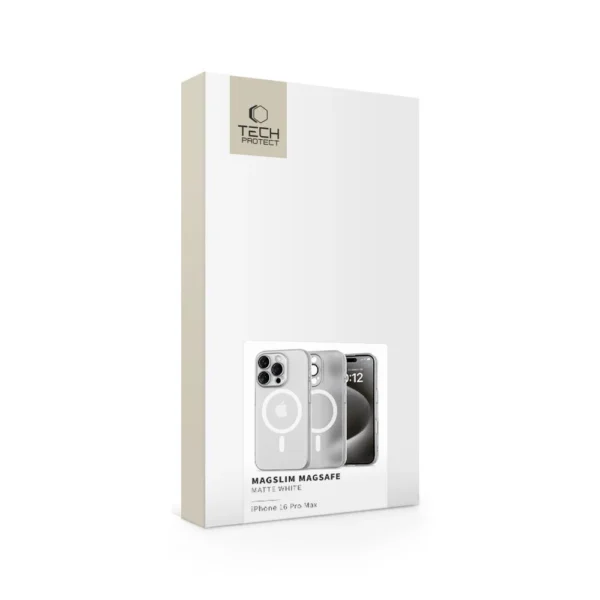 Tech-Protect MagSlim MagSafe Case for iPhone 16 Pro Max - Whiteeng