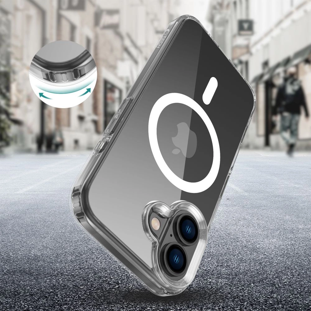 Tech-Protect FlexAir Hybrid MagSafe iPhone 16 Case - Cleareng