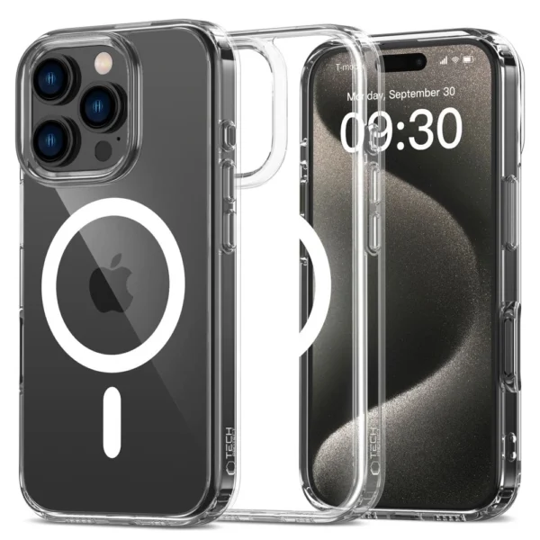 Tech-Protect FlexAir Hybrid MagSafe Case for iPhone 16 Pro - Cleareng