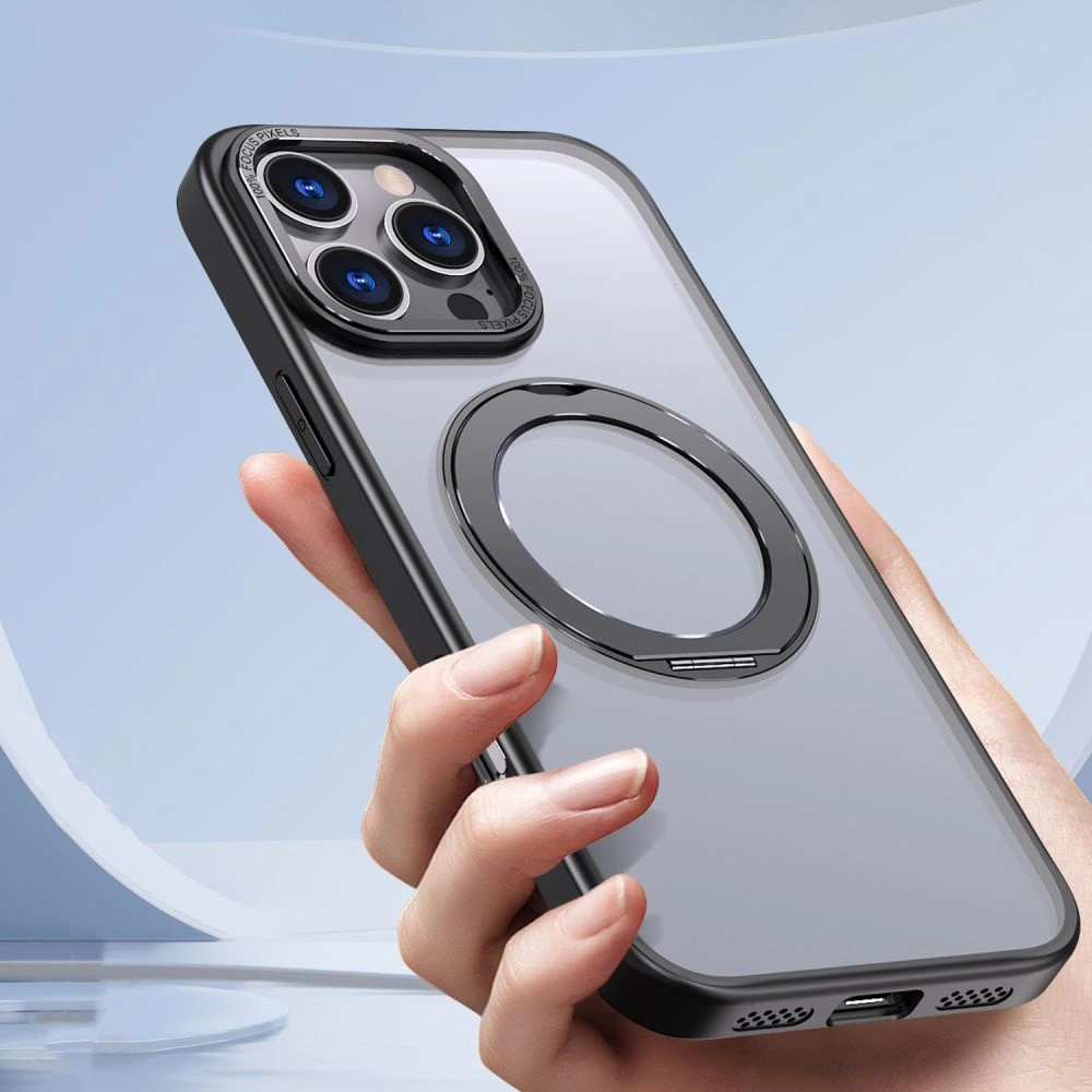 Tech-Protect MagRing MagSafe Case with Stand for iPhone 16 Pro Max - Blackeng