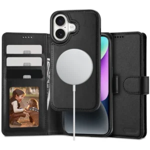 Tech-Protect Wallet MagSafe case with wallet for iPhone 16 - blackeng