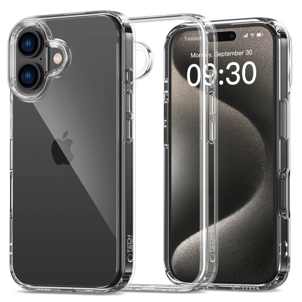 Tech-Protect FlexAir Hybrid Case for iPhone 16 - Cleareng