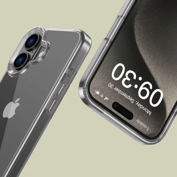 Tech-Protect FlexAir Hybrid Case for iPhone 16 - Cleareng