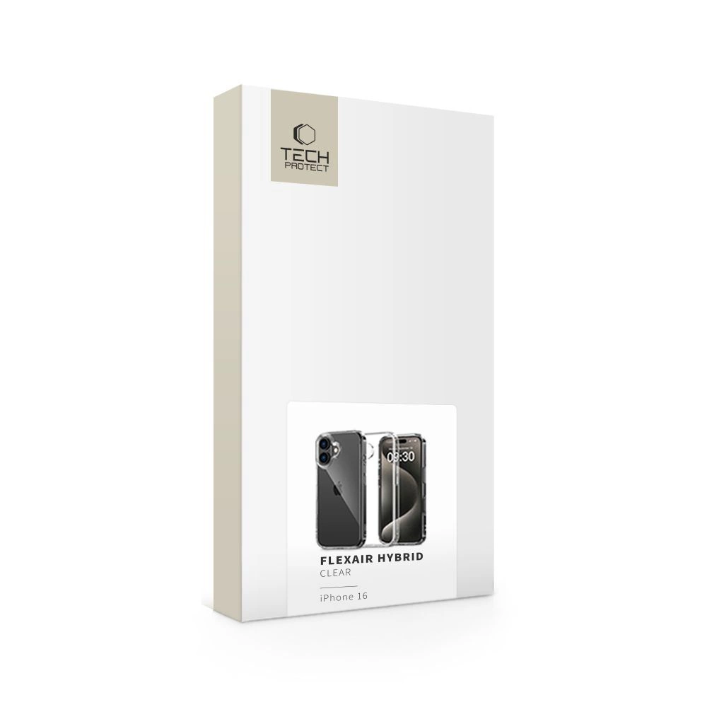 Tech-Protect FlexAir Hybrid Case for iPhone 16 - Cleareng