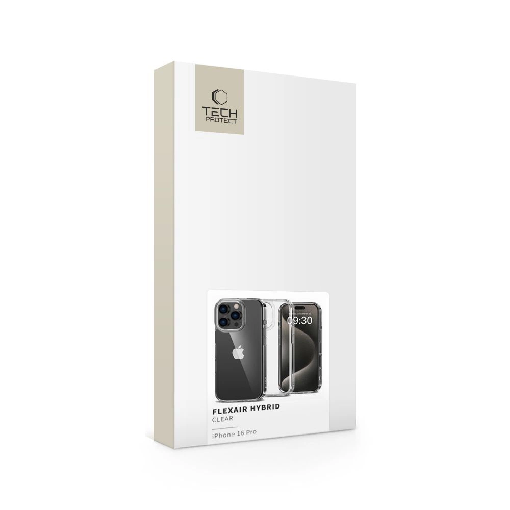 Tech-Protect FlexAir Hybrid Case for iPhone 16 Pro - Cleareng
