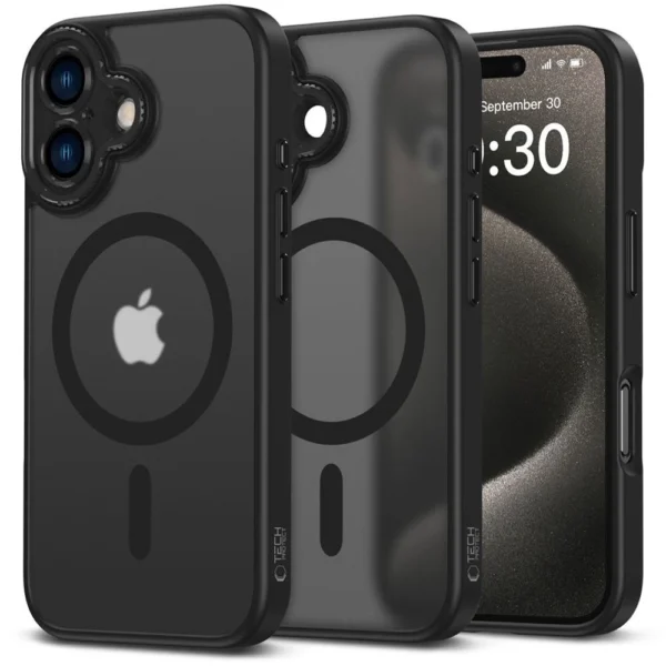 Tech-Protect MagCam MagSafe iPhone 16 Case - Semi-Transparenteng