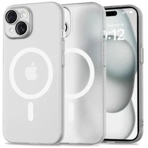 Tech-Protect MagSlim MagSafe iPhone 15 Case - Whiteeng