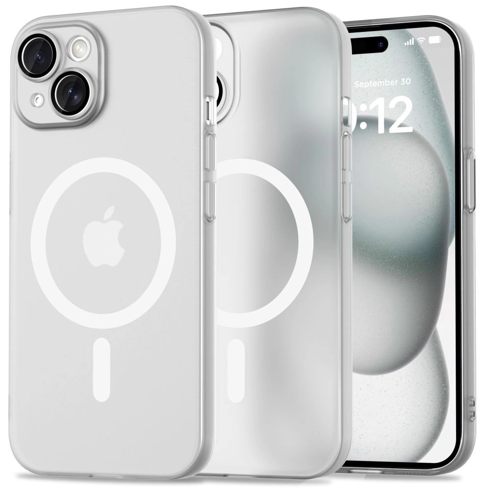 Tech-Protect MagSlim MagSafe iPhone 15 Case - Whiteeng