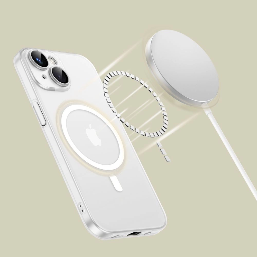 Tech-Protect MagSlim MagSafe iPhone 15 Case - Whiteeng