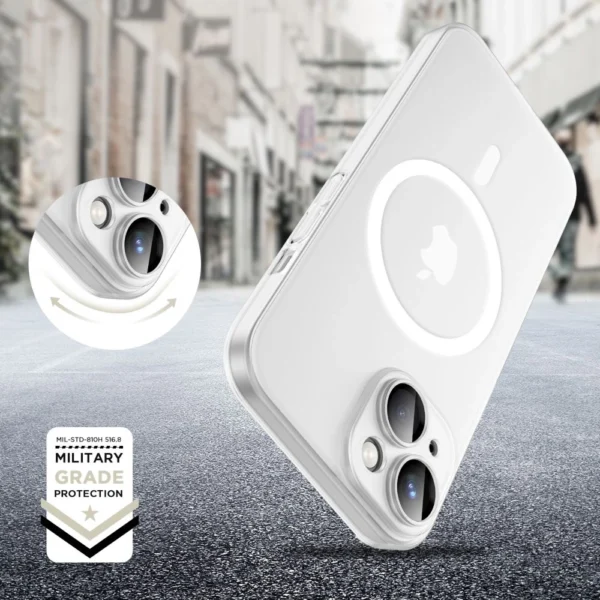 Tech-Protect MagSlim MagSafe iPhone 15 Case - Whiteeng