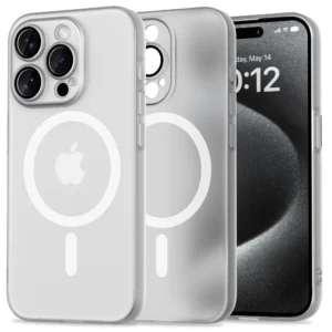 Tech-Protect MagSlim MagSafe iPhone 15 Pro Case - Whiteeng