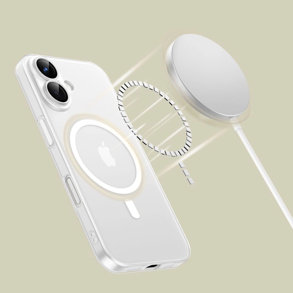 Tech-Protect MagSlim MagSafe iPhone 15 Pro Case - Whiteeng