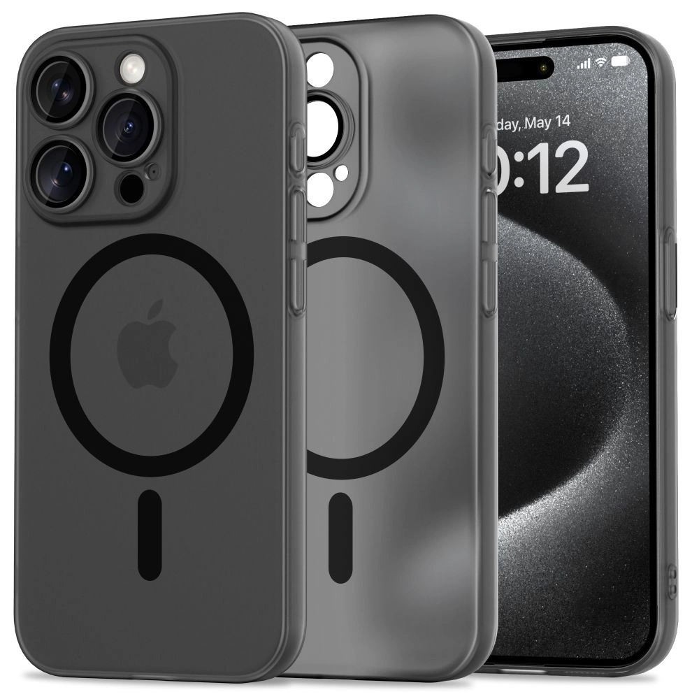 Tech-Protect MagSlim MagSafe iPhone 15 Pro Case - Blackeng
