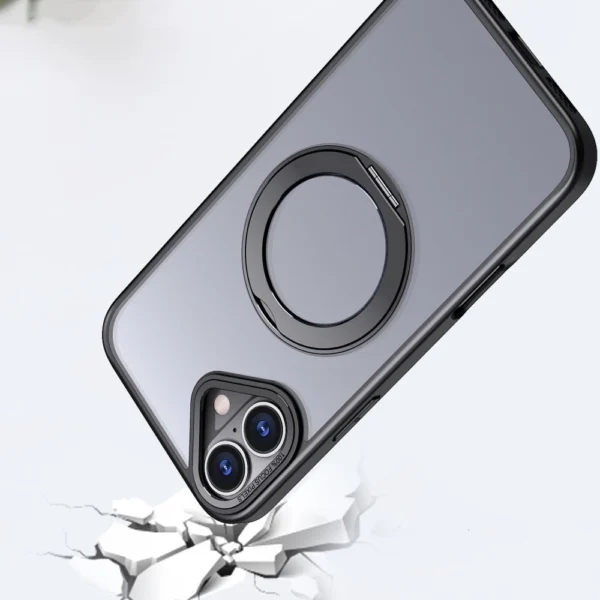 Tech-Protect MagRing MagSafe Case with Stand for iPhone 15 Pro - Blackeng