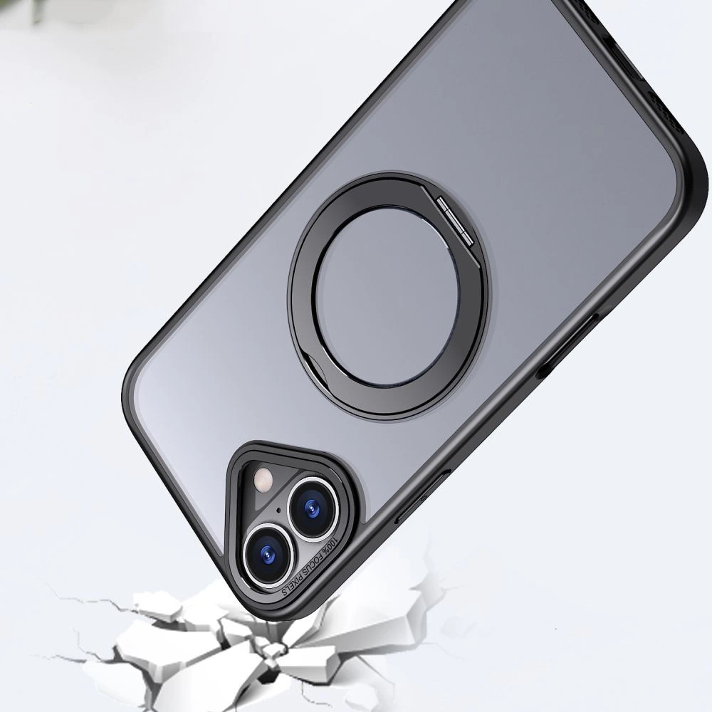 Tech-Protect MagRing MagSafe Case with Stand for iPhone 15 Pro - Blackeng