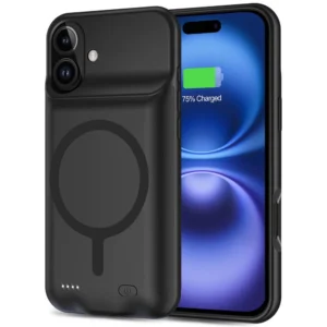 Tech-Protect PowerCase MagSafe Case with 7000mAh Powerbank for iPhone 16 - Blackeng