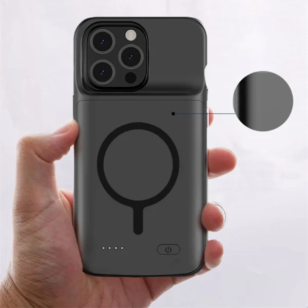 Tech-Protect PowerCase MagSafe Case with 7000mAh Powerbank for iPhone 16 - Blackeng