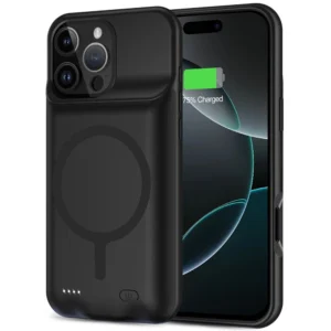 Tech-Protect PowerCase MagSafe Case with 8500mAh Powerbank for iPhone 16 Pro Max - Blackeng