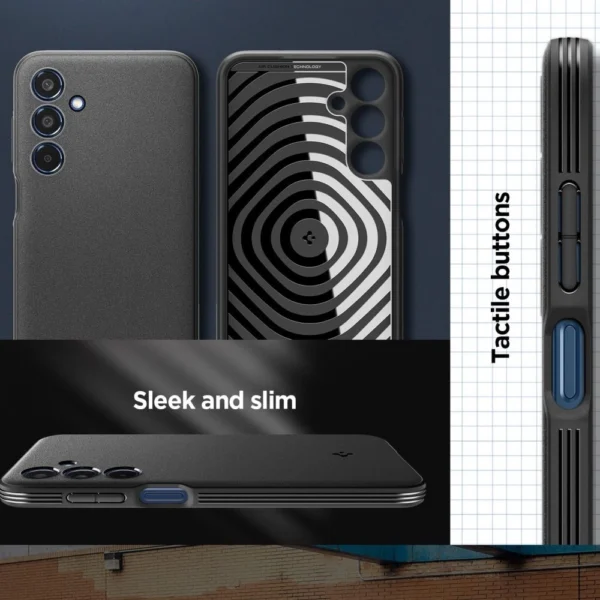 Spigen Essential SandBlast Case for Samsung Galaxy M35 5G - Blackeng
