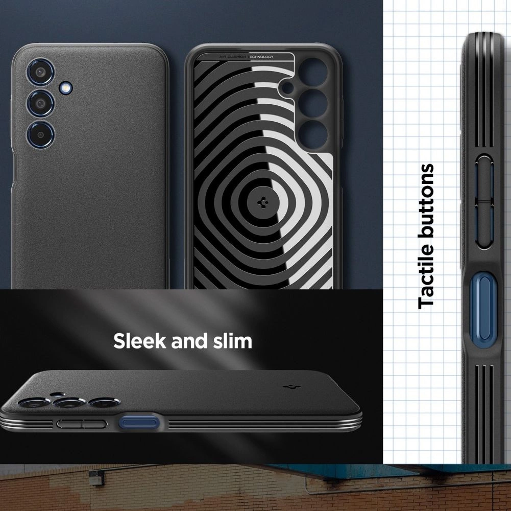 Spigen Essential SandBlast Case for Samsung Galaxy M35 5G - Blackeng