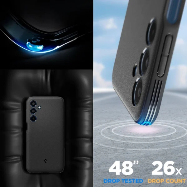 Spigen Essential SandBlast Case for Samsung Galaxy M35 5G - Blackeng