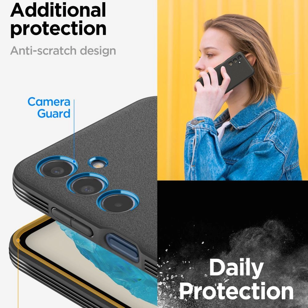 Spigen Essential SandBlast Case for Samsung Galaxy M35 5G - Blackeng