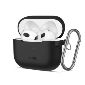 Tech-Protect Silicone Hook Case for Apple AirPods 3 - Blackeng
