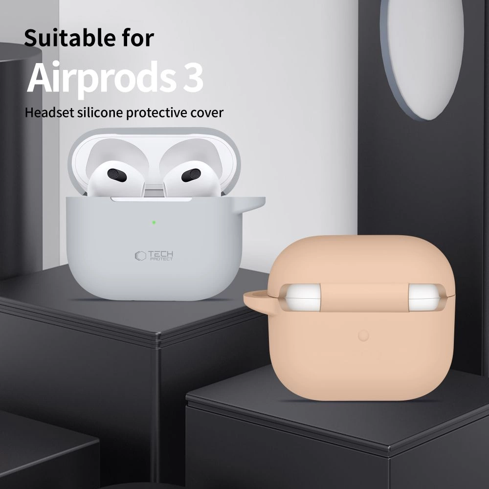 Tech-Protect Silicone Hook Case for Apple AirPods 3 - Blackeng