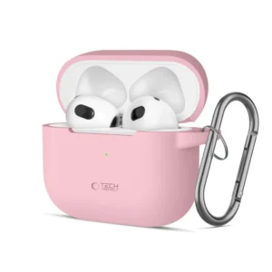 Tech-Protect Silicone Hook Case for Apple AirPods 3 - Pinkeng