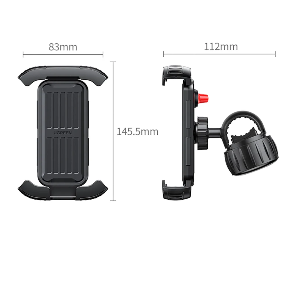 Ugreen universal bike phone holder for bicycle motorcycle handlebar black (LP494 black)eng