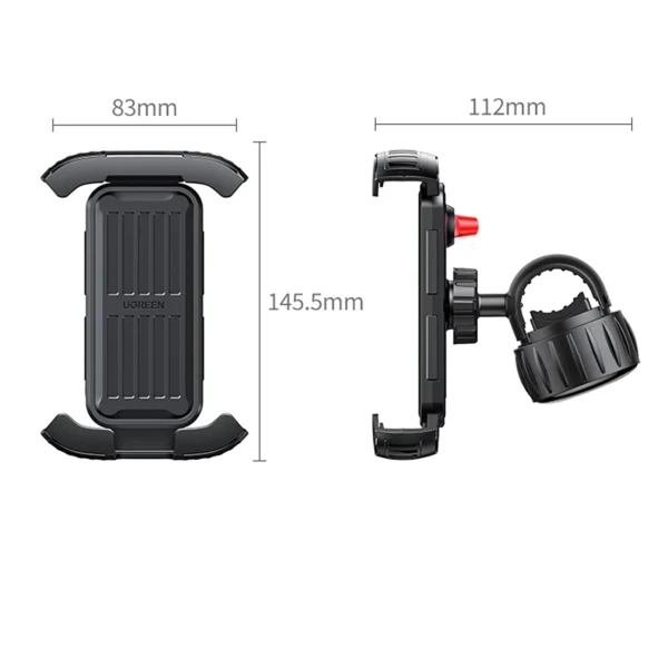 Ugreen universal bike phone holder for bicycle motorcycle handlebar black (LP494 black)eng
