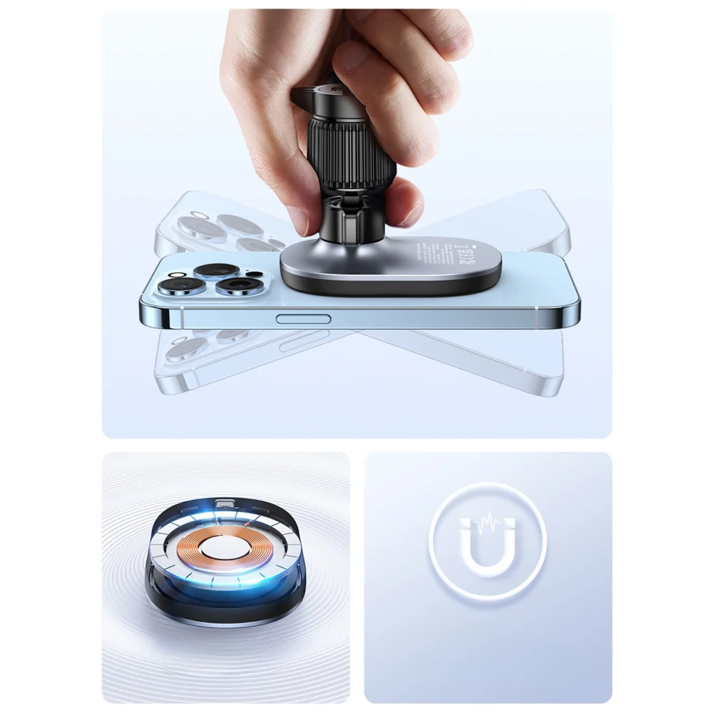 MagSafe Ugreen CD345 2-in-1 induction car charger for cockpit/window/ventilation grille - blackeng