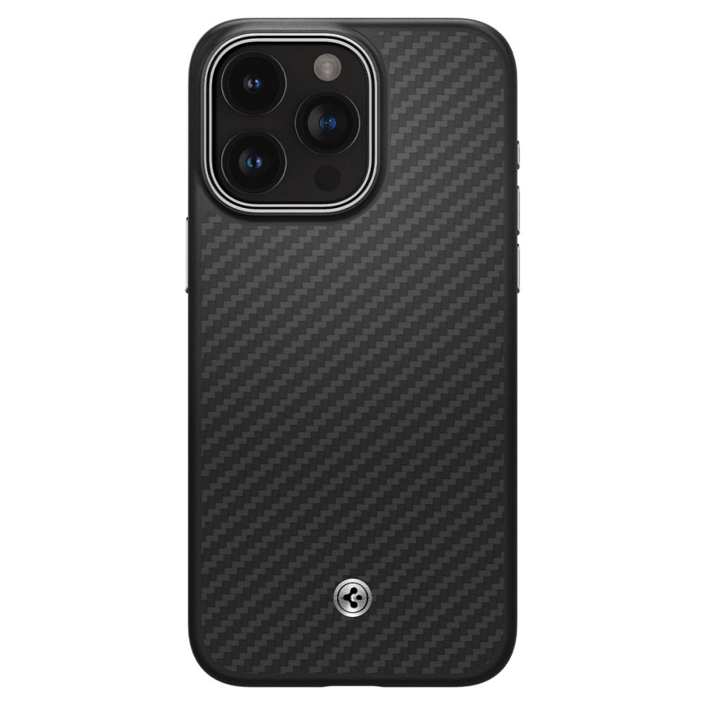 Spigen Enzo Aramid Mag Case with MagSafe for iPhone 15 Pro - Matte Blackeng