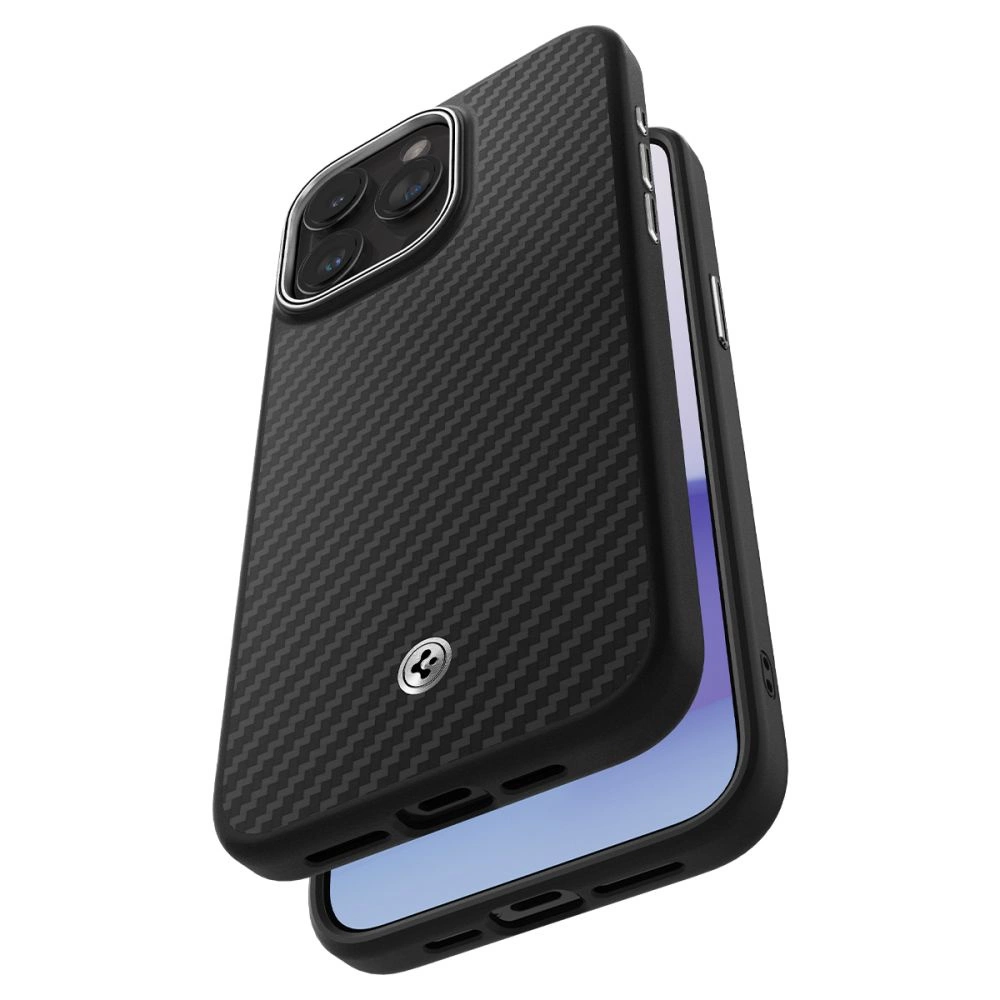 Spigen Enzo Aramid Mag Case with MagSafe for iPhone 15 Pro - Matte Blackeng