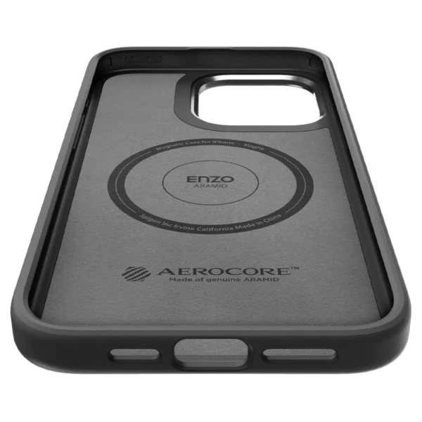 Spigen Enzo Aramid Mag Case with MagSafe for iPhone 15 Pro - Matte Blackeng