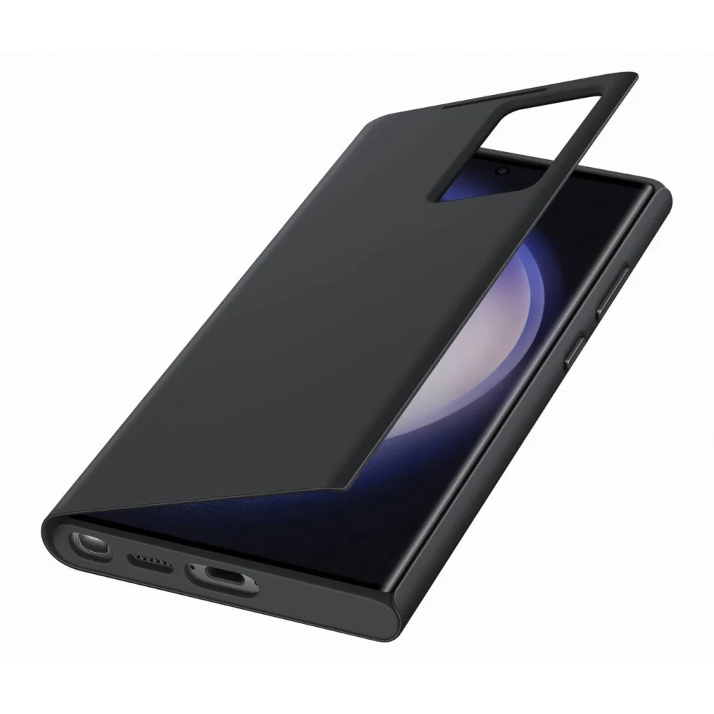 Samsung Smart View Wallet Case for Samsung Galaxy S23 Ultra cover with smart flip window card wallet black (EF-ZS918CBEGWW)eng