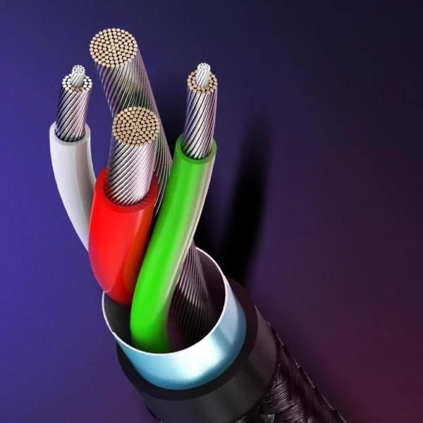 Ugreen cable 2in1 USB - micro USB / USB Type C cable 1m 2.4A black (30875)eng
