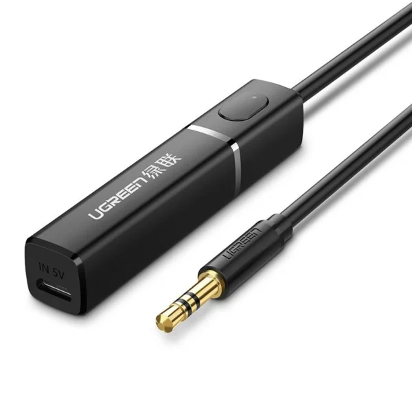 Ugreen Bluetooth 5.0 transmitter wireless audio adapter 3.5 mm mini jack black (40761 CM107)eng