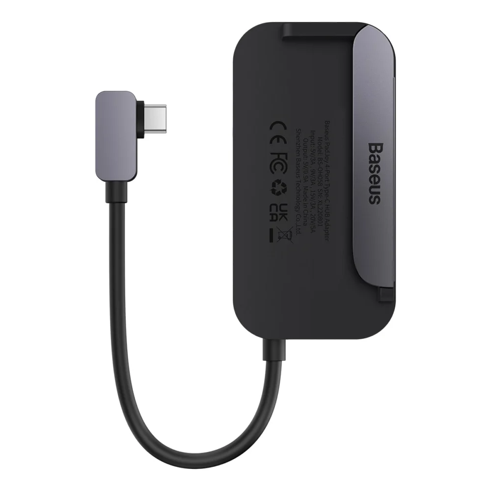 Baseus PadJoy universal USB-C HUB for tablet / smartphone 4in1 USB-C - dark grayeng