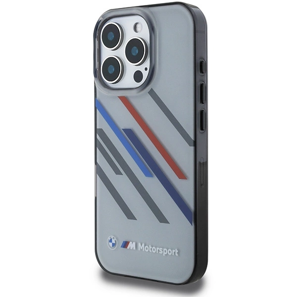 BMW Motosport IML Random Stripes iPhone 16 Pro Case - Grayeng