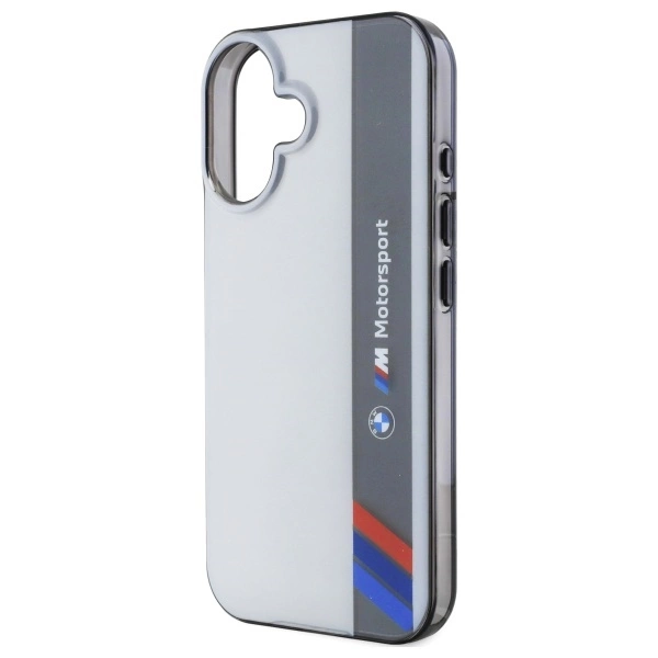 BMW Motosport IML Vertical Stripe iPhone 16 Plus Case - Grayeng